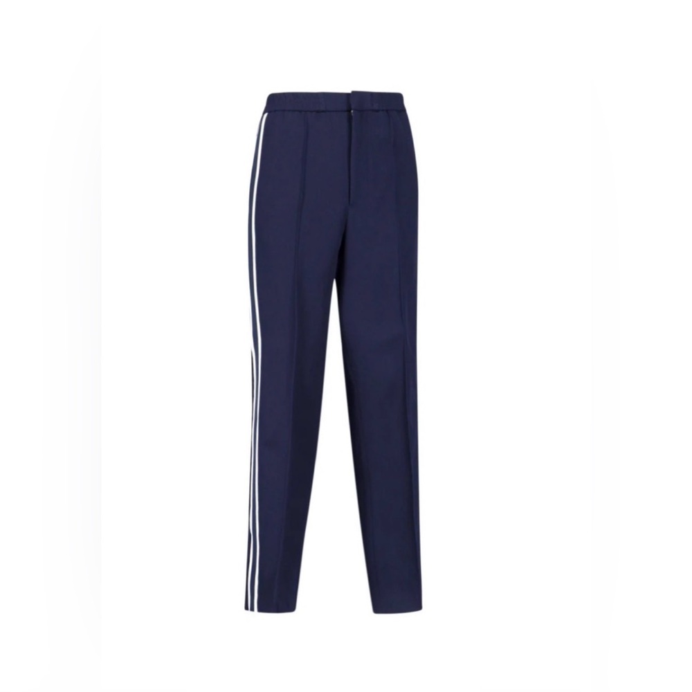 Ami Alexandre Mattiussi Navy Joggers with White Stripes